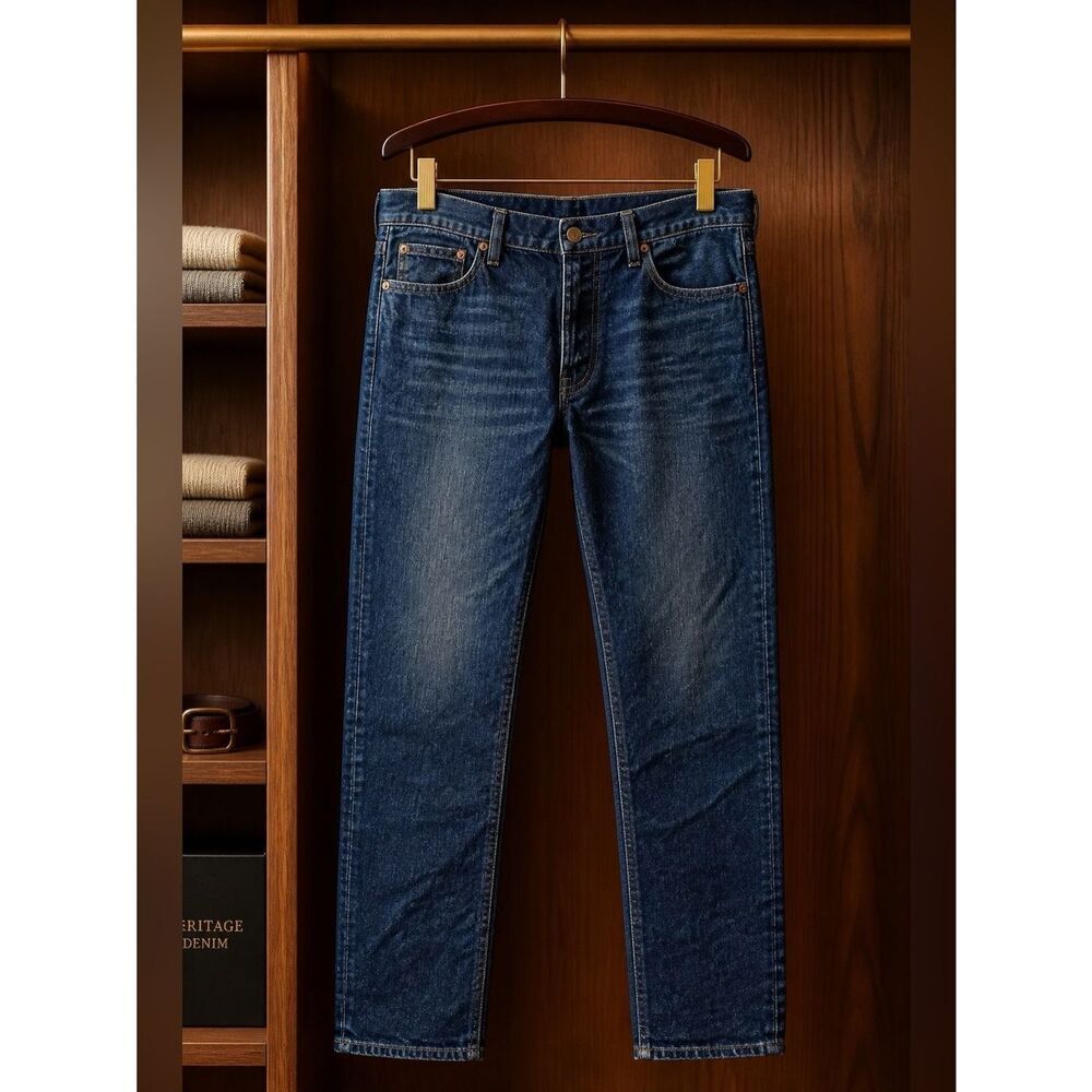 RALPH LAUREN THE VARICK STRAIGHT SLIM JEANS W36 L32 100% COTTON NWT
